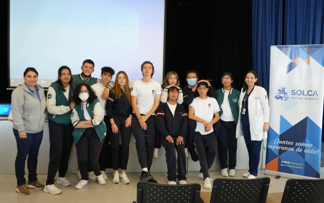 Charla masiva de prevención en el Colegio Isaac Newton